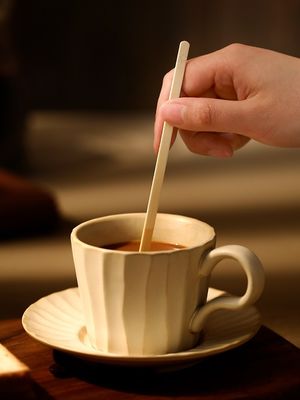 On Board Coffee Service Disposable Bamboo Stir Sticks 30pcs Packing