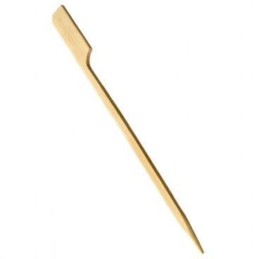 Food Grade Natural Wooden Bamboo Paddle Picks Skewers For Fruit 18cm