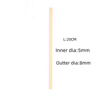 Reusable Smoothie Straws Individually Wrapped Organic Bamboo Straws 20CM