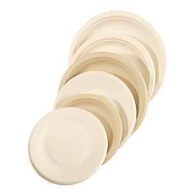 Compostable Round Sugarcane Bagasse Disposable Plate 9inch