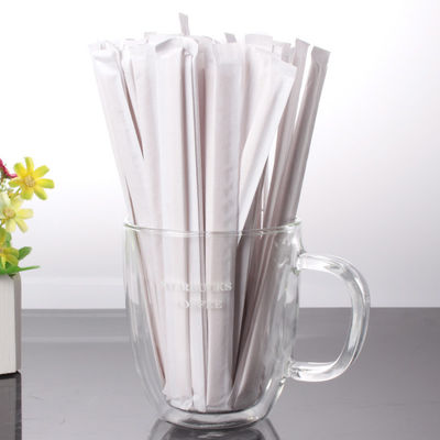 Disposable Degradable Wooden Coffee Stick 17.8cm Primary Color Coffee Stirrer Use Restaurant