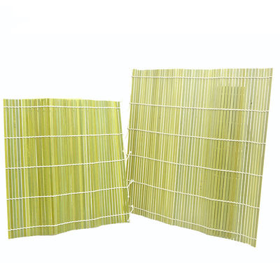 Natural Green Color Disposable Bamboo Sushi Roll Mat Handmade Sets