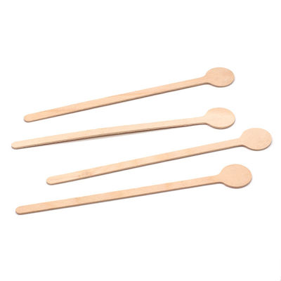 Coffee Stir Sticks 18cm Round End Eco Friendly Coffee Stirrers Wood For Hot Drinks